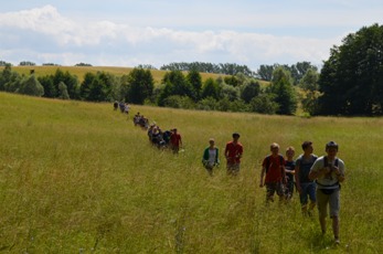 Manchmal wandern wir auch ein Stück!